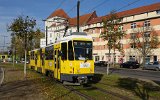 KT4D mod 6166  sollte, wie auch die vom DVN betreuten historischen Tatras, an die letzten Einstze der Berliner Tatras im Frhjahr 2021 erinnern (Gro-Berliner-Damm 30.10.2021).