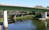 Alte Vorflutbrücke der Bahn und Neubau der Straßenbrücke 2008