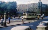 Straße der Nationen 1975 mit Wismut-Kaufhaus "Glück auf"