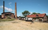 Beim ersten Besuch in Piskorzyna war bereits Saisonende und die Lok schon abgerstet. (03.09.2003)