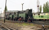 Am 25. Mai 1991 die SP45 226, die Tkt48-36 und 187 in Midzyrzecz