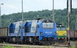 LHS ST44-2062 und  ST40s-08 und -06 am 21.06.2011 in Sławków.