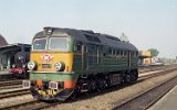 ST44-480 und Ok1-359 in Żagań am 29. August 1992
