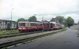 Triebwagen MBxd2-301 war einer der beiden Prototypen fr die Meterspur, Gryfice 1992