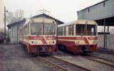 Triebwagen MBxd2-301 war einer der beiden Prototypen fr die Meterspur, Gryfice 1994