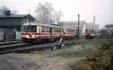 Triebwagen MBxd2-302 war einer der beiden Prototypen fr die Meterspur, Dobra Nowogardzka 1994
