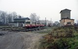Triebwagen MBxd2-302 war einer der beiden Prototypen fr die Meterspur, Dobra Nowogardzka 1994