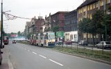 ul. 1 Maja vor der Haltestelle Zawodzie Paderewskiego 1998