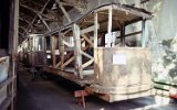 Wagenkästen im Depot des Museums 1998