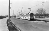 Ein Vier-Wagen-Zug mit Fahrgästen, Havarie oder Test? Calea Severinului 1988