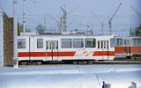 V2A-Triebwagen 4013 aus Bukarest im Depot 1990