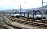 Im Depot waren 1990 nur nicht einsatzbereite Züge abgestellt.