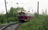 Die nördlichste Strassenbahnhaltestelle der Welt in Archangelsk (18.06.1994).