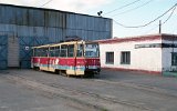 Die Straembahn des Traktorenanhngerwerkes OSTP in Orsk am 10.06.1995