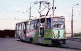 Die Straßembahn des Traktorenanhängerwerkes OSTP in Orsk am 10.06.1995