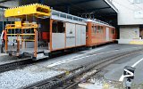 Tw 3017 mit Turmwagen in Zermatt am 31.08.2012.