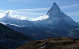 Blick von Gornergrat auf das Matterhorn am 11.10.2008.