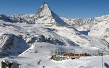 Blick von Gornergrat auf das Matterhorn am 13.02.2010.