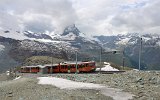 Blick von Gornergrat auf das Matterhorn am 05.07.2016 - Sommer in der Schweiz.