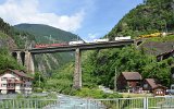 Die Chrstelenbachbrcke in Amsteg am 06.07.2016.