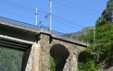 Die Chrstelenbachbrcke in Amsteg wurde 1882 in Betrieb genommen. (10.06.2016)