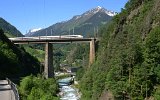 Die Chrstelenbachbrcke in Amsteg am 10.06.2016