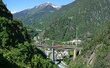 Die Chrstelenbachbrcke in Amsteg am 10.06.2016