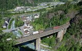 Die Chrstelenbachbrcke in Amsteg am 10.06.2016