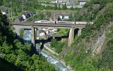 Die Chrstelenbachbrcke in Amsteg am 10.06.2016