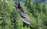 Zwischen Mhletunnel und mittlerer Meienreussbrcke. (Wassen am 10.06.2016)