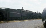 Loksammlung für ein Eisenbahnmuseum am Keleti pályaudvar 1974
